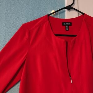 Jones NY Half-zip Blouse